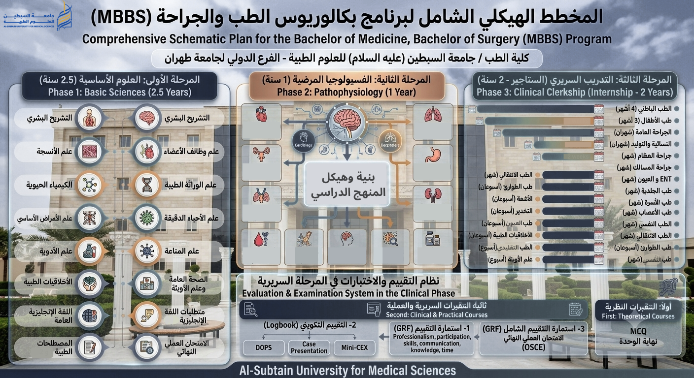 Undergraduate Medical Program (MBBS) College of Medicine / Al-Subtain (PBUH) University for Medical Sciences  International Branch of Tehran University